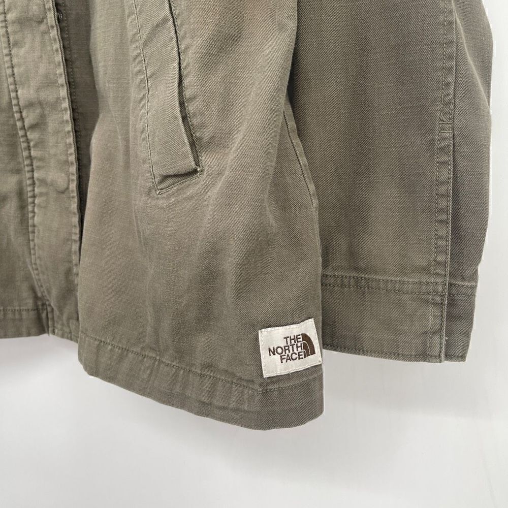 The North Face Green Cotton Shipler Full-Zip Anorak Hooded Jacket Size Large - Picture 8 of 10